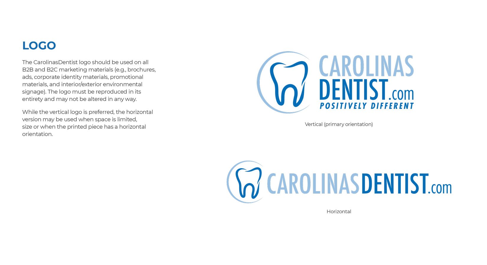 Carolinas Dentist Logo Guide