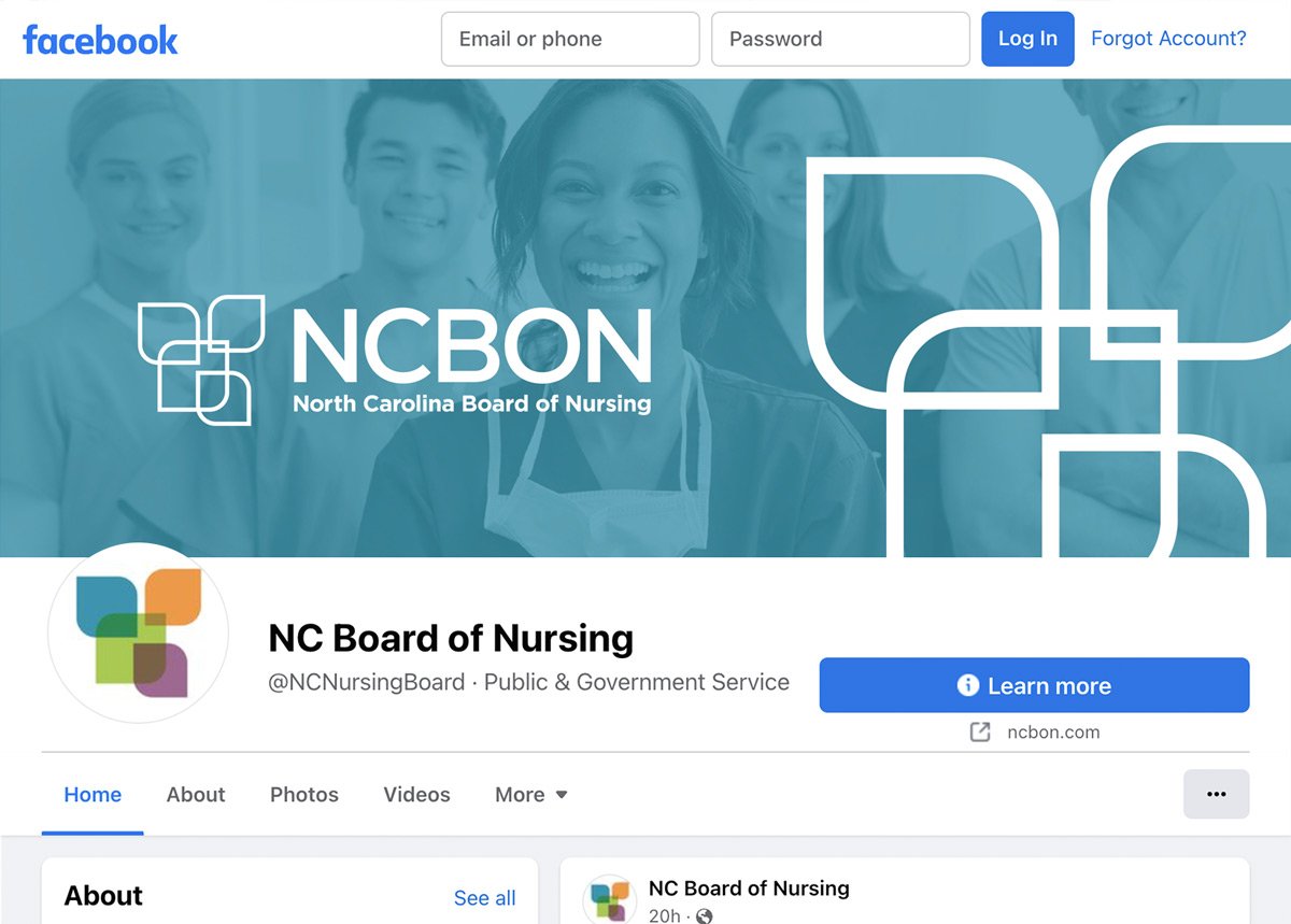 North Carolina Board of Nursing Social Media