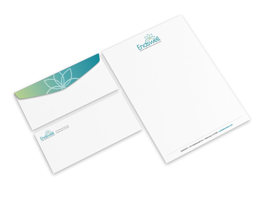 Endswell Cremation Letterhead and Envelopes