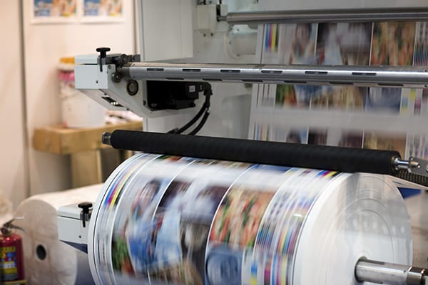 Detail of a printing machine.