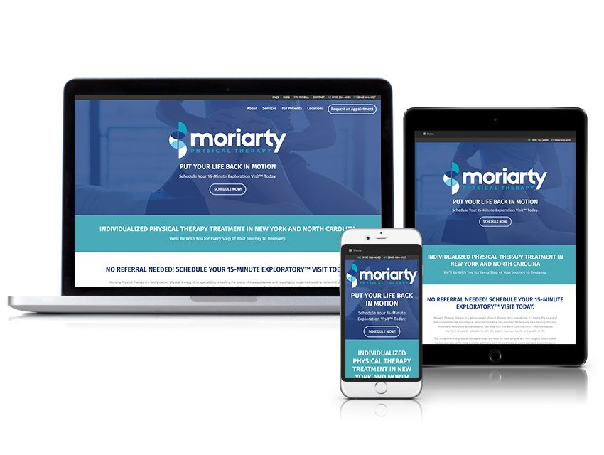 Moriarty Physical Therapy Website
