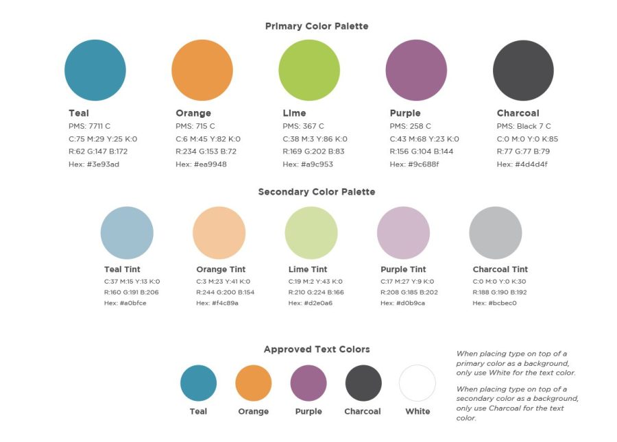 North Carolina Board of Nursing Brand Colors